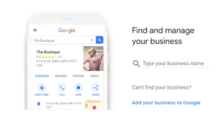 Add your business name option on Google my business